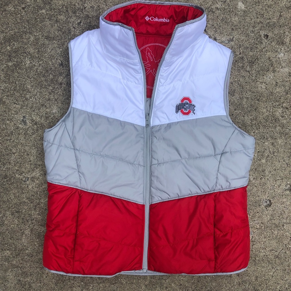 Ohio State Columbia puff vest